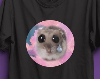 trauriger Hamster Tiktok trendiges T-Shirt, trauriges Hamster-T-Shirt, Hamster-T-Shirt, trauriges Hamster-Meme, Meme-Shirt, Tiktok-Meme, T-Shirt, Hamster-Shirt, trendy