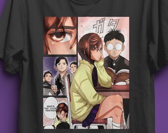 camisa dandadan, anime dandadan, manga dandadan, adaptación dandadan, camisa ken takakura, camisa momo ayase, camisa aira shiratori, camisa anime