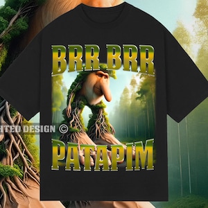 Brr Brr Patamin Italian Brainrot unisex T-shirt, Italian Brainrot Shirt, Brainrot vintage bootleg shirt, Unhinged Clothes, Weird Tee