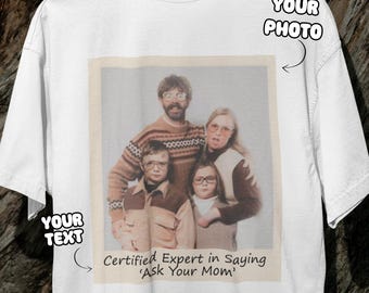 Personalisiertes Vintage Polaroid T-Shirt für Papa, personalisiertes Papa Polaroid, personalisiertes Papa Foto T-Shirt, personalisiertes Polaroid, Polaroid T-Shirt, Vatertag