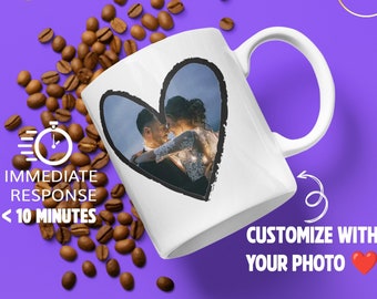 couple customized mug, love mug, couple mug, custom cup, photo mug, coffee cup, personalized gifts, coffee mug gift, valentines day mug