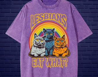 Lesbians eat what vintage oversized shirt, LGBT funny shirt, LGBT vintage shirt, oversized unisex shirt, pride month shirt, meme t-shirt