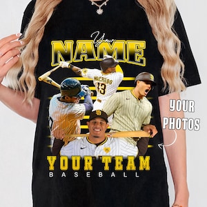 Custom Baseball Shirt, Baseball Player Shirt, Softball Player Shirt, Bootleg Retro Shirt, Team Name, Baseball Tee, custom baseball