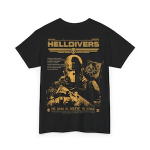 Helldivers Vintage 90er-Jahre-Shirt, Helldivers 2 T-Shirt, Helldivers Vintage-Shirt, Helldivers 2 Bootleg-Shirt Black