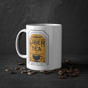 Liber Tea Helldivers 2 mug, helldivers mug, hell divers mug, helldivers 2, helldivers coffee cup, helldivers gift zdjęcie 3