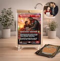 Create your Magic MTG Card, Custom MTG Trading Card Holographic, Father's day gift, Dad Custom MTG Card, Mtg Lovers, Magic Card product logo