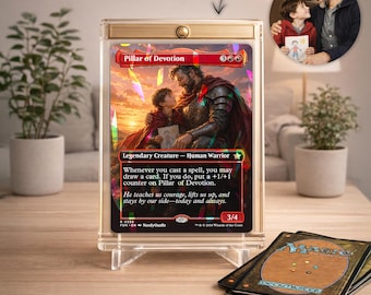 Create your Magic MTG Card, Custom MTG Trading Card Holographic, Father's day gift, Dad Custom MTG Card, Mtg Lovers, Magic Card