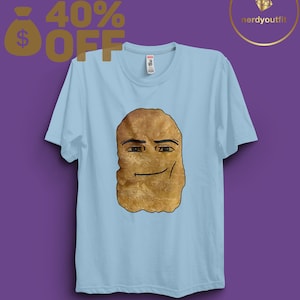 camisa divertida del meme de la cara del hombre de roblox de la nugget de pollo, camiseta del meme de la cara del hombre de roblox, un meme de ram sam sam, camiseta del meme de los nuggets de pollo, camisa del meme imagen 5