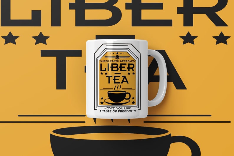 Liber Tea Helldivers 2 Tasse, Helldivers Tasse, Helldivers Tasse, Helldivers 2, Helldivers Kaffeetasse, Helldivers Geschenk Bild 1