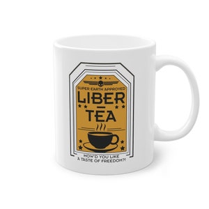 Liber Tea Helldivers 2 Tasse, Helldivers Tasse, Helldivers Tasse, Helldivers 2, Helldivers Kaffeetasse, Helldivers Geschenk Bild 2