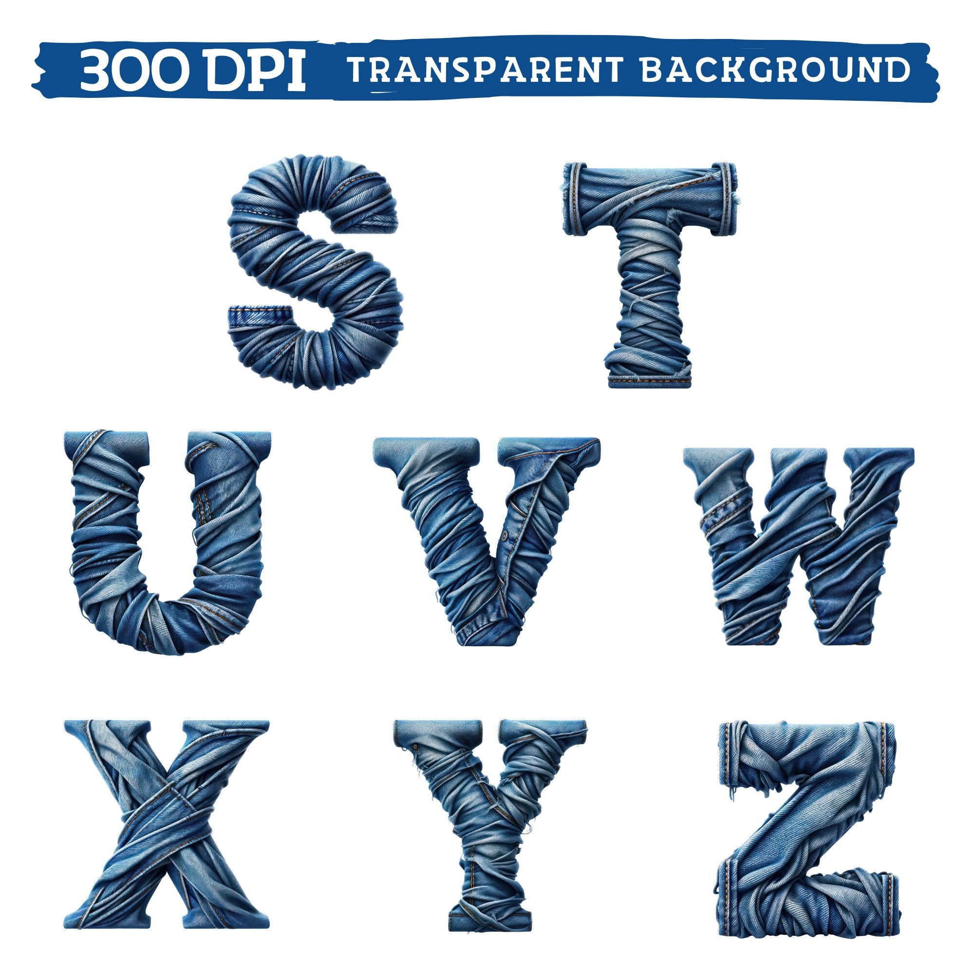 Denim Jeans Alphabet, Numbers Denim Letters Png, Denim Jeans Alphabet ...