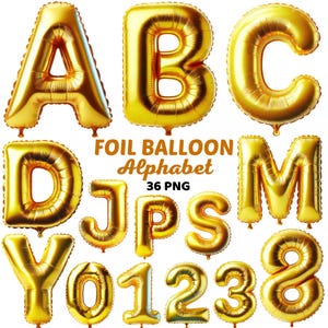 Yellow Foil Balloon Alphabet, Gold Metallic Letters & Numbers, Celebration, Birthday Party Decoration Balloon Letters Png