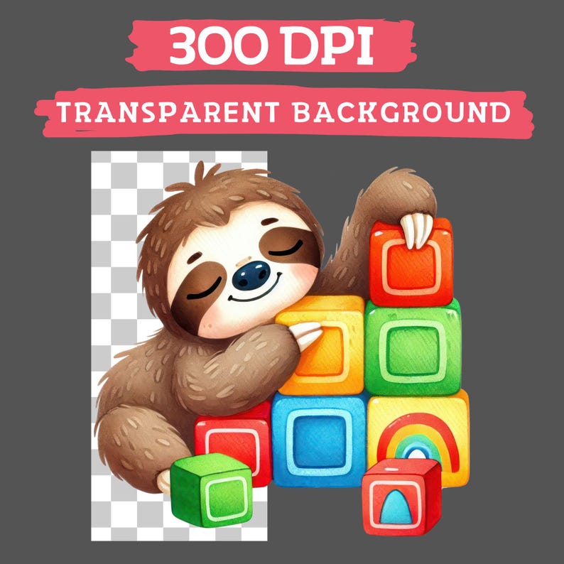 Sloth Back to School Clipart, Watercolor Cute Teachers Kids, Classroom ...
