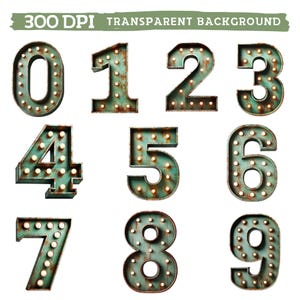 Rusty Marquee Alphabet Clipart, Green Rusty Metal Letters, Steampunk ...