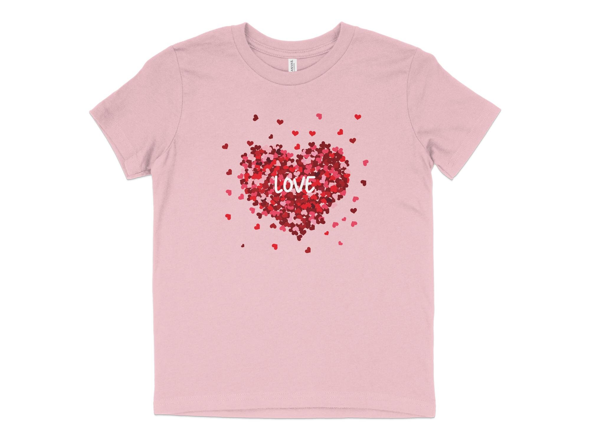 Kids Love Heart T-shirt - Etsy
