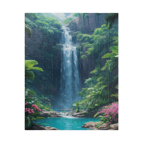 Tropical Oasis Jigsaw Puzzle | 110-1014 Piece Options | Beautiful Nature scene | Easy to Difficult | Fun Family Activity | Unique Gift Idea