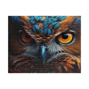 Owl&#39;s Wisdom Jigsaw Puzzle Nature Photo Puzzle Difficult 1000 Piece For Adults Puzzle Family Activity Puzzle 500 Piece Gift Animal Puzzle