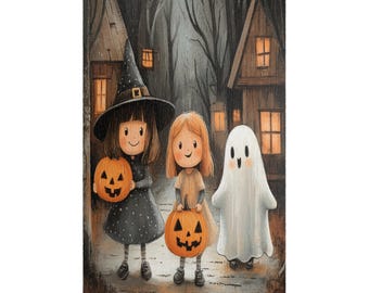 Legpuzzel Halloween Friends: trick-or-treat-plezier