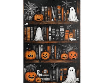 Spooky Bookshelf Jigsaw Puzzle: Halloween Decor