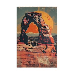 Desert Arch Sunset Jigsaw Puzzle | Majestic Landscape Puzzle | 110-1014 Pieces | Perfect for Nature Lovers and Collectors | Vibrant Wall Art