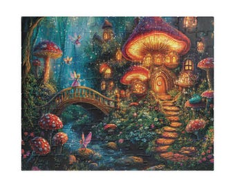 Magical Fairy Garden Jigsaw Puzzle: Fantasy Scene
