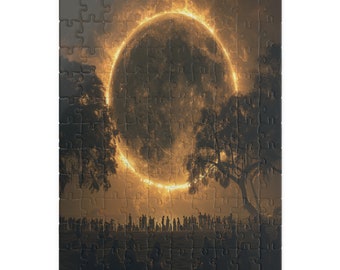 Celestial Eclipse Jigsaw Puzzle | Cosmic Sky & Night-Themed | 110/252/520/1014pc | Durable Glossy Finish | Unique Gift | Family Fun Activity