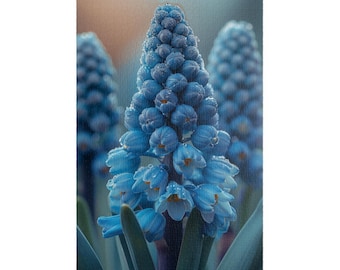 Blue Hyacinth Bloom Jigsaw Puzzle | 110/252/520/1014 Pieces Available | Easy to Challenging | Fun Family Activity | Perfect Gift Idea