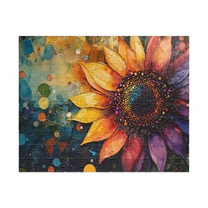 Vibrant Sunflower Jigsaw Puzzle | 110/252/520/1014 Piece Options | Easy to Challenging | Fun Family Activity | Perfect Gift Idea