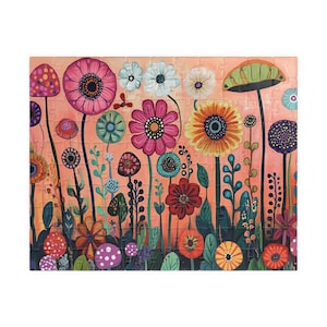 Whimsical Garden jigsaw puzzle | 110/252/520/1014 Piece Options | Easy to Challenging | Fun Family Activity | Perfect Gift Idea