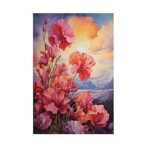 Sunrise Symphony in Bloom Jigsaw Puzzle  | 110/252/520/1014 Pieces Available | Easy to Challenging | Fun Family Activity | Perfect Gift Idea