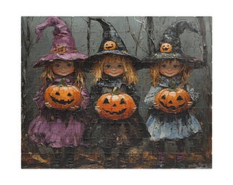 Pumpkin Patch Heksen Legpuzzel: Leuke Halloween-activiteit