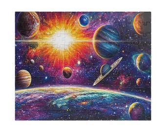 Cosmic Space Puzzle – Vibrant Galaxy Jigsaw for Family Night