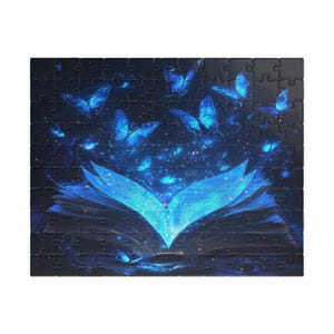 Enchanted Butterfly Book Jigsaw Puzzle | 110/252/520/1014 Piece Options | Easy to Challenging | Fun Family Activity | Perfect Gift Idea
