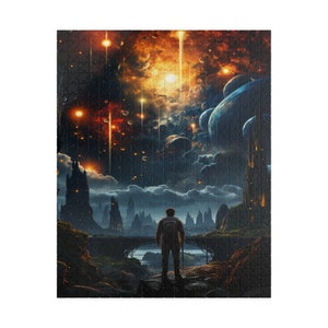 Cosmic Dreamscape Jigsaw Puzzle Fantasy Puzzle Family Activity Difficult Adult 1000 Piece Puzzle Challenging kid 500 Piece Puzzle Great Gift