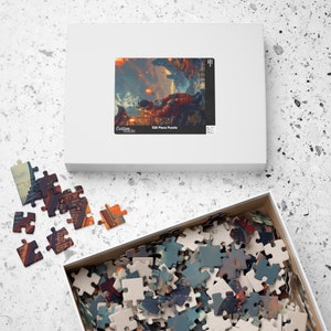 Astronaut Contemplation Jigsaw Puzzle: Sci-Fi Eastern Landscape image 6