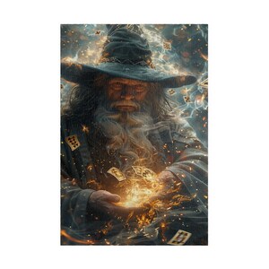 Mystical Wizard Jigsaw Puzzle: Fantasy Magic Art