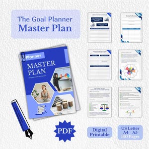 Planerplan – minimalistischer Planer | Printable Produktivität & Life Organizer | A4, A5, US Letter | Sofortiger digitaler Download