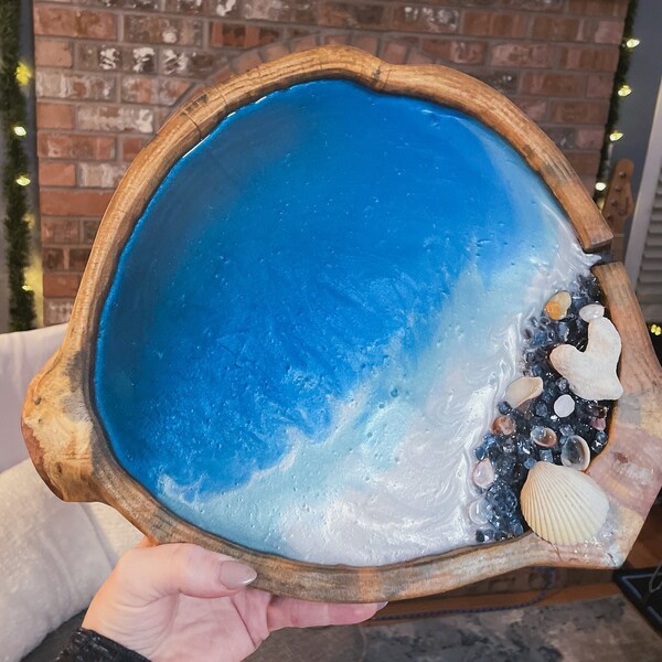 Wood Resin Table Centerpiece