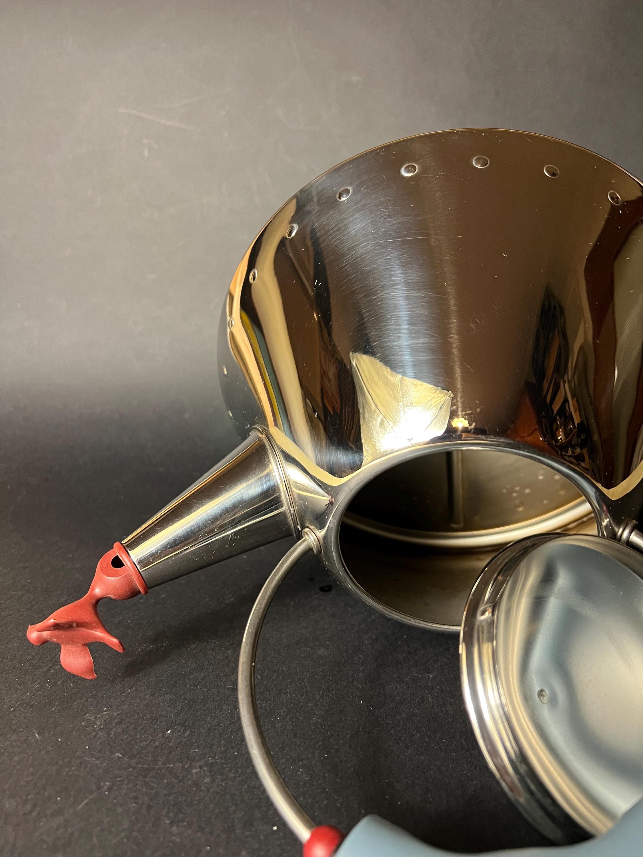 Alessi 9093 Vintage Stainless Steel Kettle – Iconic Bird Whistle