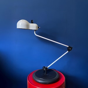 Rare 1970s &quot;Topo&quot; Table Lamp by Joe Colombo for Stilnovo – Automotive-Inspired Italian Design