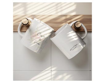 Consider the Lilies Floral Coffee Mug | Luke 12:27 Christian Gift