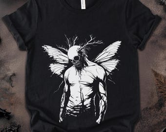 Cryptid Mothman T-Shirt: Gothic Horror Apparel