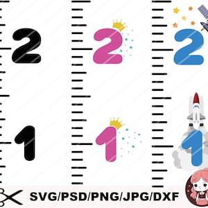 GROWTH CHART SVG, Growth Ruler svg, Wall Ruler svg, Growth Chart Ruler svg for Cricut, Growth Ruler Clipart