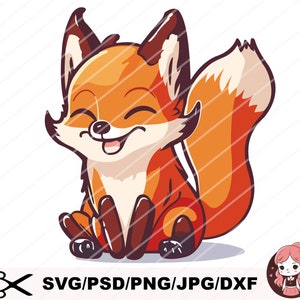 Fox SVG, cute fox svg Png, Sitting Sleeping Standing Foxes Svg, Cut Files, Dxf, Png, Clipart, Cricut, Silhouette