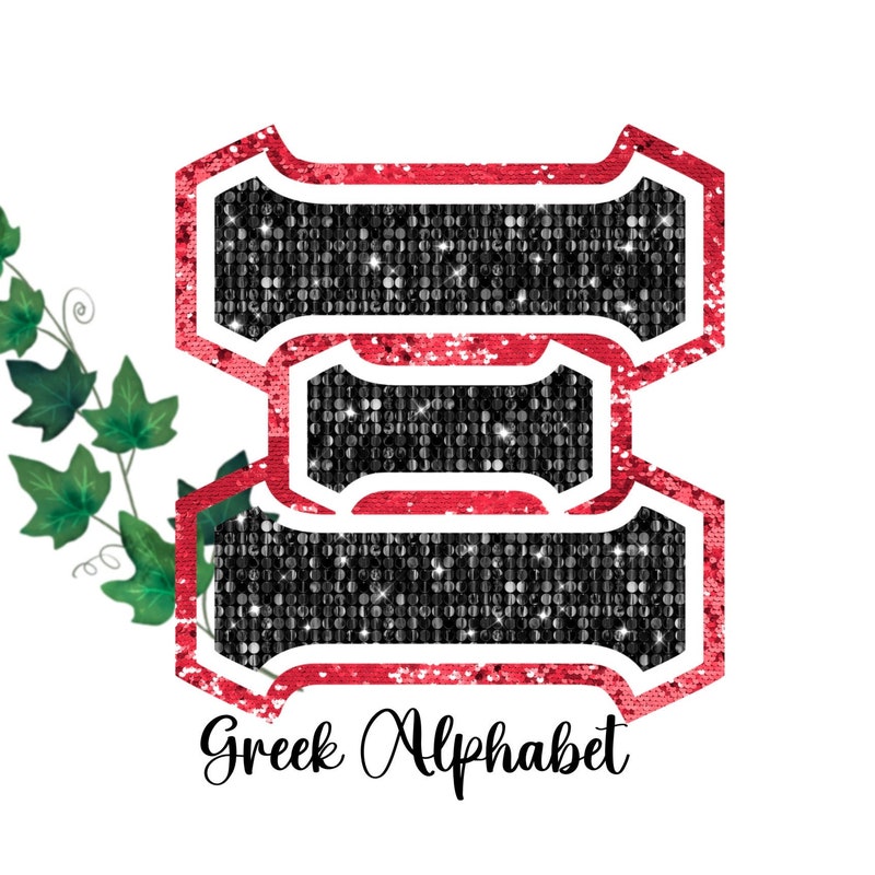 Sequins Sorority Letters - Etsy