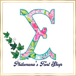 Letras gregas de Coconut Girl, irmandade, fonte, clipart, produtos universitários, PNG, coisas preppy, presente de irmandade, flores brilhantes, rosa, coquete,