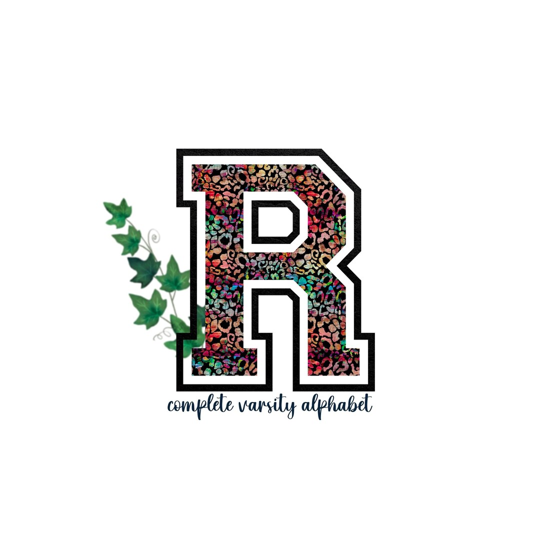Varsity Font,varsity, Doodle Letters, Alphabet, Font, Sublimation, PNG ...