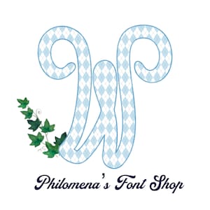 Monogramtypsnitt, manusbokstäver, alfabet, initialer, PNG, preppy grejer, sammankopplande, argyle