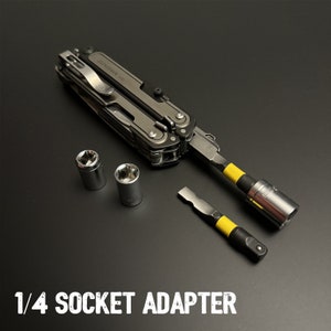 Adattatore per bussola Leatherman Arc da 1/4" + estensione per cacciavite a punta