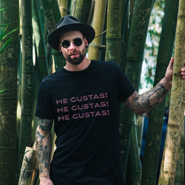 Me gustas! spanish quotes. Funny Spanish T-Shirt, Spanish Teacher Gift, Spanish Speaker Shirt for Men or Women spanish valentine love gif